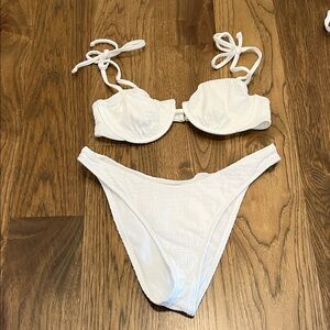 Abercrombie & Fitch White Bikini Set
